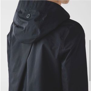 Black Lululemon Savasana rain jacket